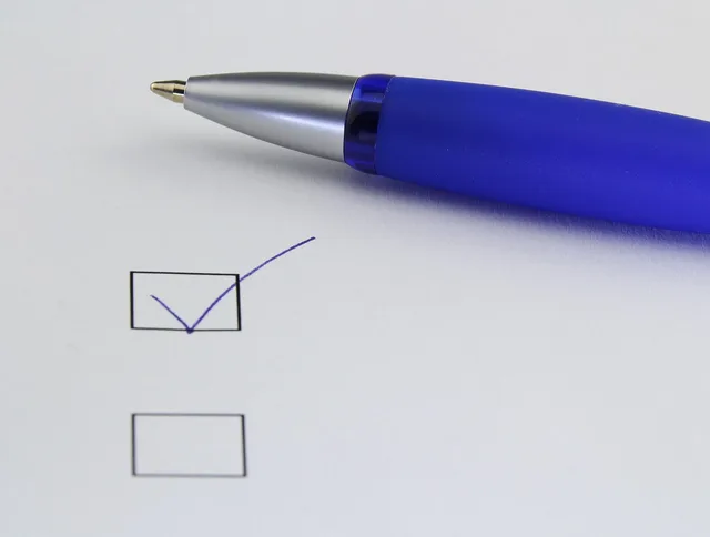 office, selection, write, paper, mark with a cross, done, ballpoint pen, pen, select, checklist, selection list, decide, decision, checklist, checklist, checklist, checklist, checklist. Email Marketing Software Selection Checklist: Sender Setup